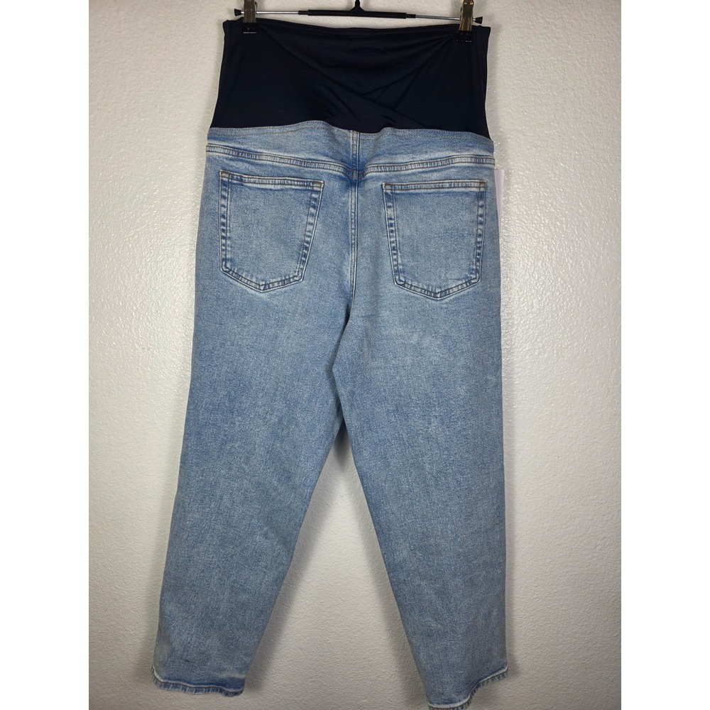Isabel Maternity 80s Slim Distressed‎ Jeans Medium Wash Size 14 - Picture 2 of 8